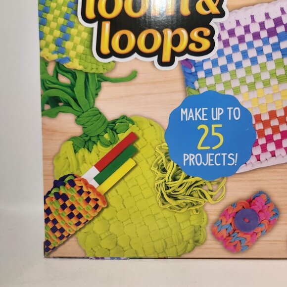 NEW Weaving Loom 378 Craft Loops + 1 Weaving Loom with Tool Potholder craft kit - Picture 7 of 16